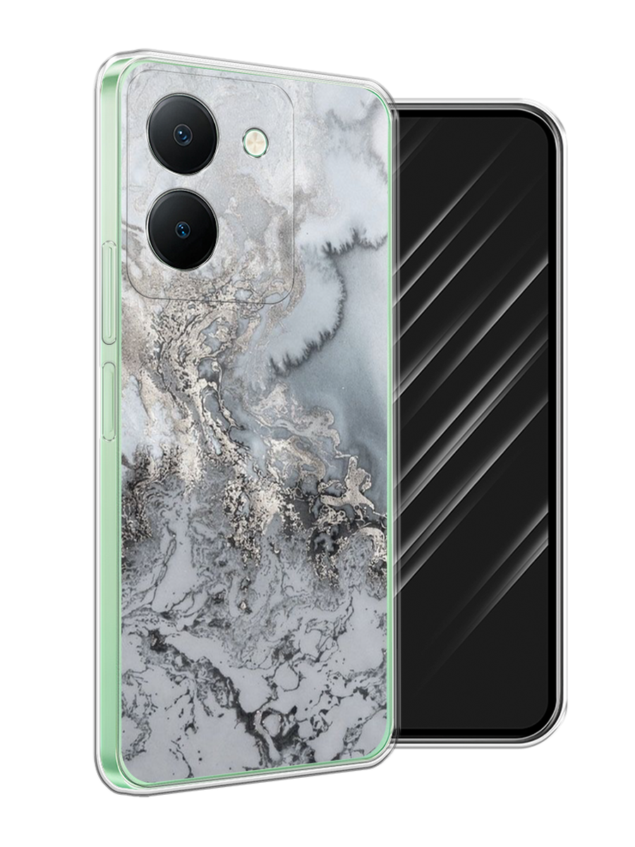 

Чехол Awog на Vivo Y27S "Морозная лавина серая", Серый;серебристый, 269750-1