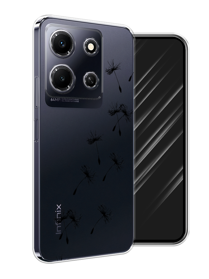 

Чехол Awog на Infinix Note 30i "Летящие одуванчики", Черный, 3104350-8