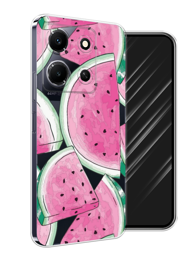

Чехол Awog на Infinix Note 30i "Акварельные арбузы", Зеленый;белый;розовый, 3104350-10