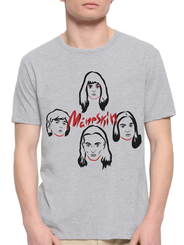 

Футболка мужская Dream Shirts Манескин серая 3XL, Манескин