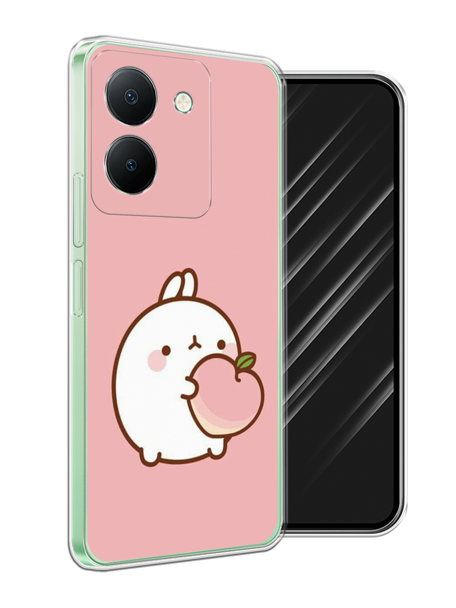 

Чехол Awog на Vivo Y27S "Кролик с персиком", Розовый;бежевый, 269750-1