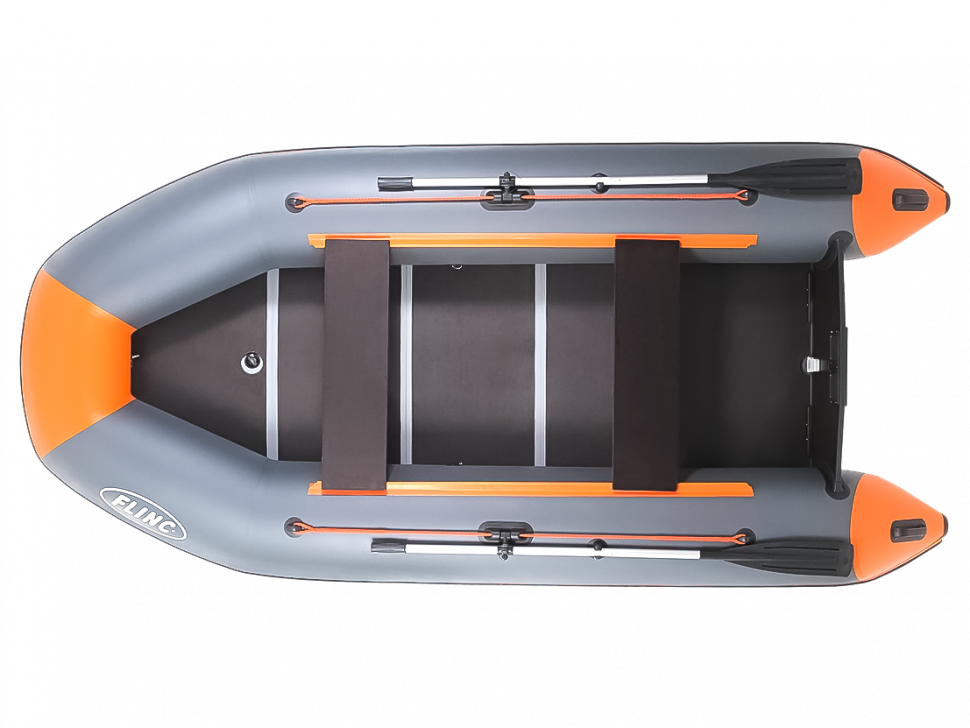 Надувная лодка FLINC FT360K (графитово-оранжевый)