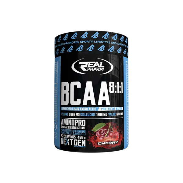 фото Real pharm bcaa 8:1:1 400 г, cherry