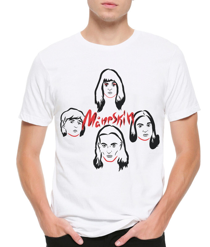 

Футболка мужская DreamShirts Манескин белая L, Манескин