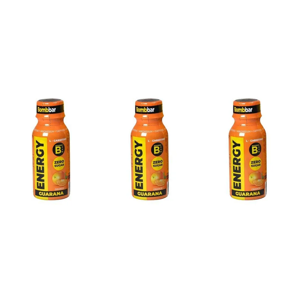 

L-Carnitine + Guarana + Витамины В Bombbar Energy 3х100мл Апельсин, Bombbar, ENERGY L-carnitine + Guarana + Витамины В, 3х100мл (Апельсин)