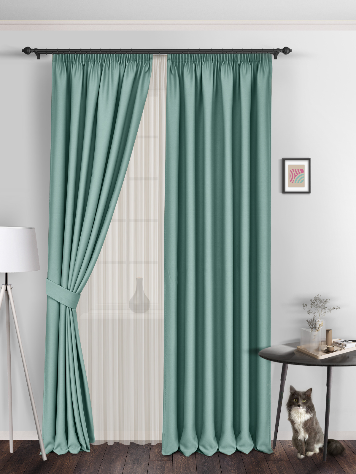 

Шторы блэкаут ВсеТканиТут bacio blackout 250х240 2 шт, k_BacioO03, bacio blackout