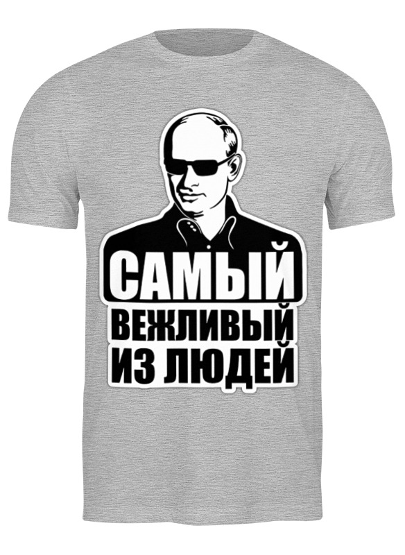 Футболка мужская Printio Putin серая L