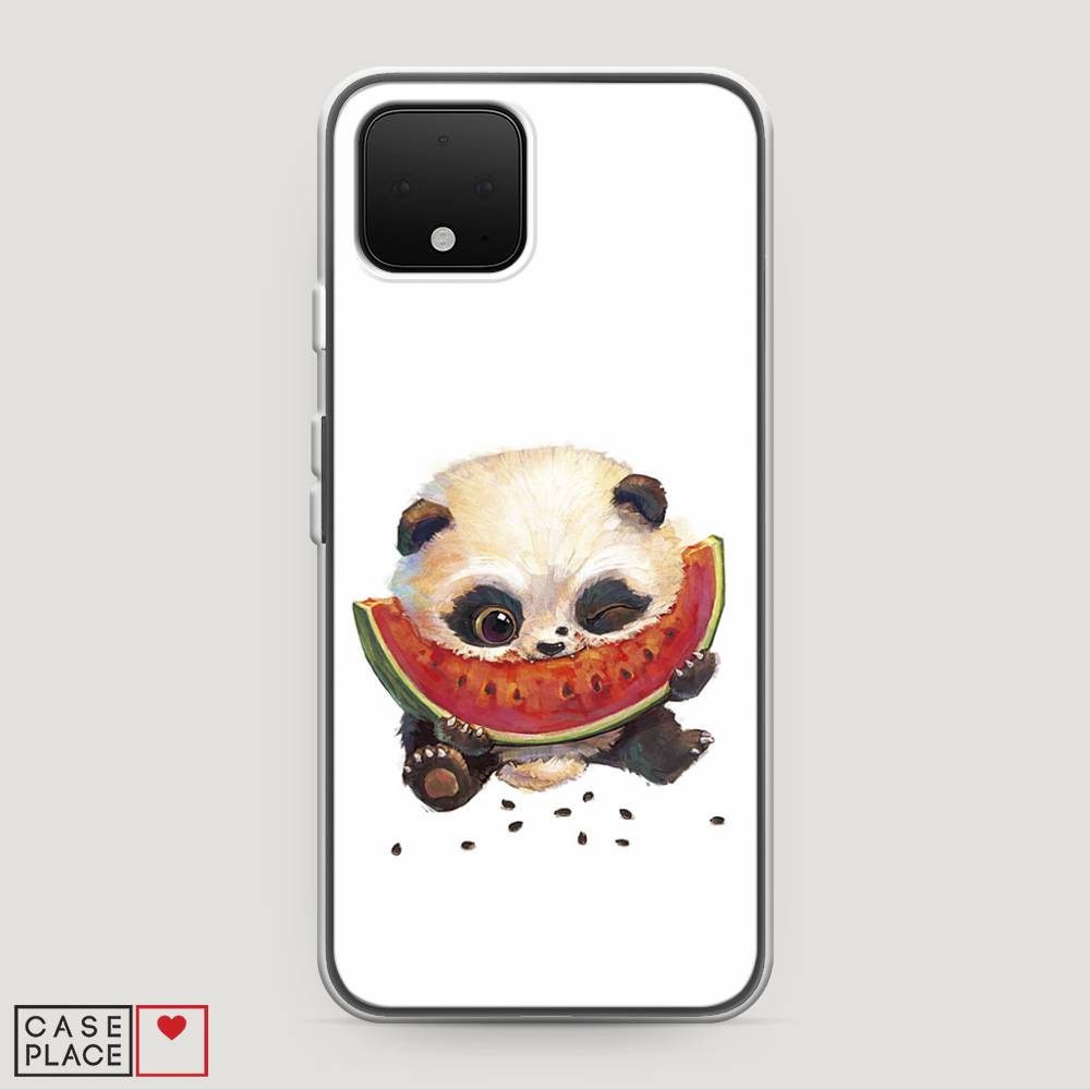 

Чехол Awog на Google Pixel 4 "Малыш панды с арбузом", Разноцветный, 270250-1
