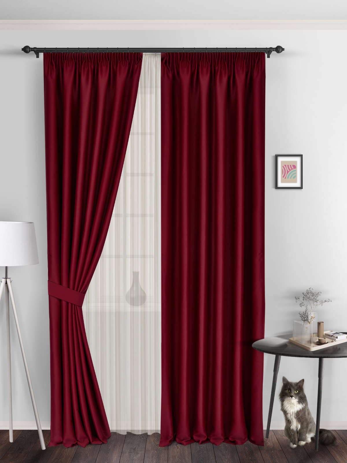 

Шторы блэкаут ВсеТканиТут bacio blackout 250х260 2 шт, k_BacioK04, bacio blackout