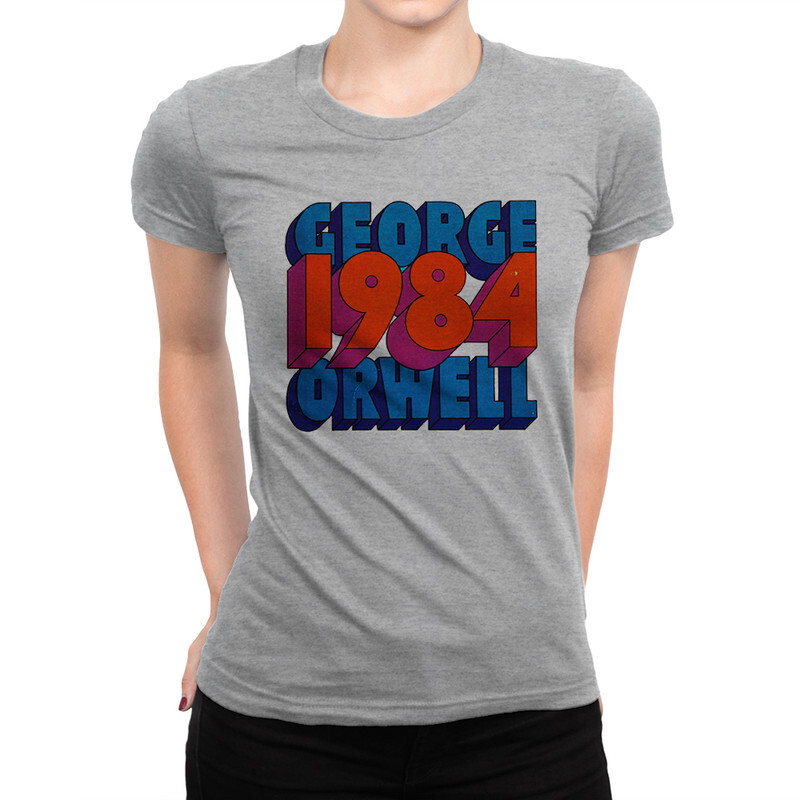 

Футболка женская Dream Shirts Джордж Оруэлл - 1984 976355111 серая L, Джордж Оруэлл - 1984 976355111