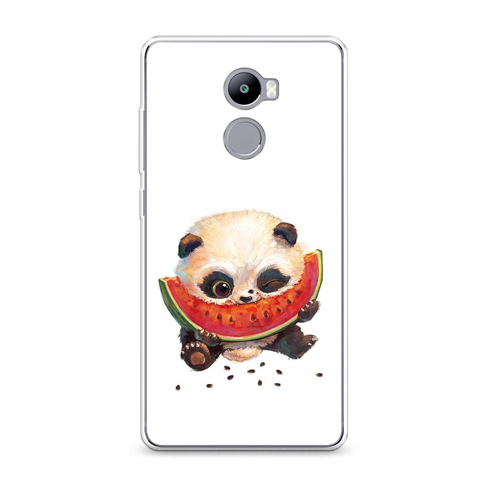 

Чехол Awog на Xiaomi Redmi 4 "Малыш панды с арбузом", Разноцветный, 31150-1