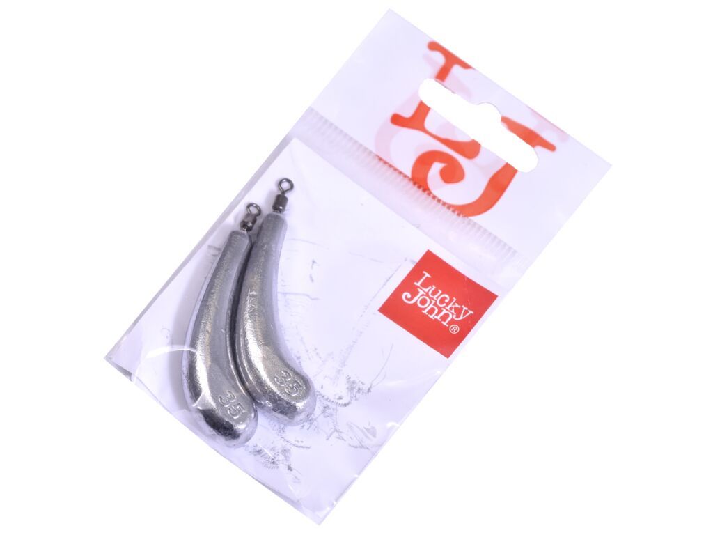 

Груза Lucky John Drop Shot Banana 35г 2шт, Серебристый, Drop Shot Banana