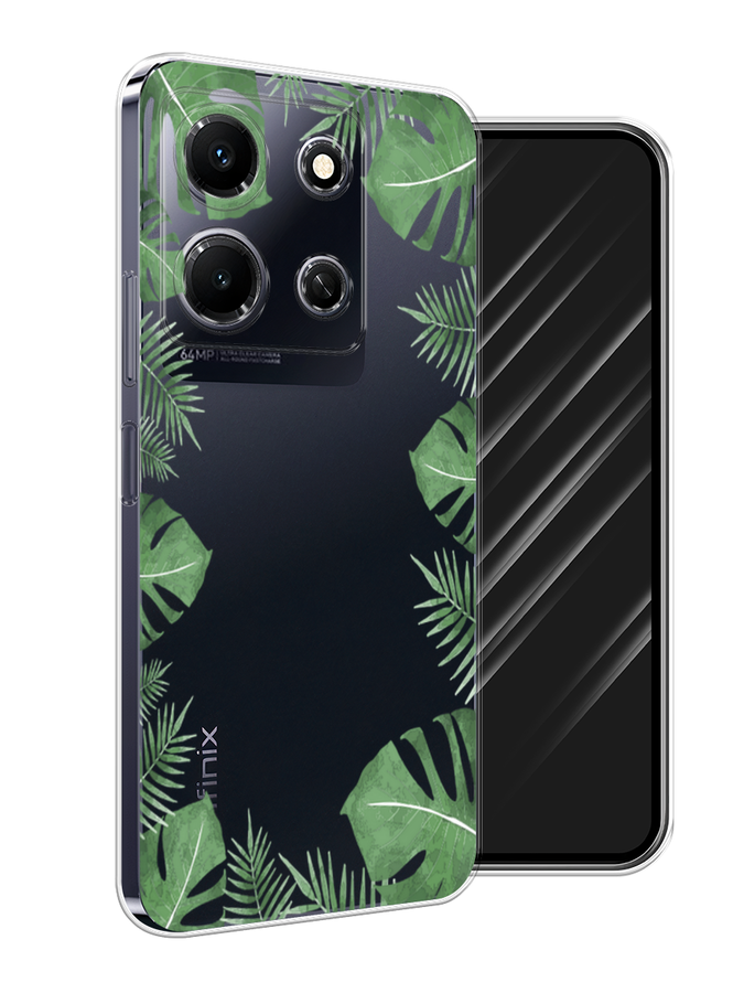 

Чехол Awog на Infinix Note 30i "Листья папоротника рамка", Зеленый, 3104350-8
