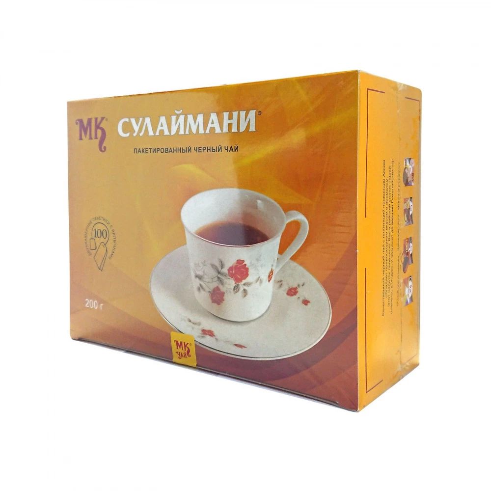 

Чай черный МК "Сулаймани", 100 пакетиков
