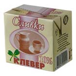 

Сливки Клевер 10% 500 г бзмж