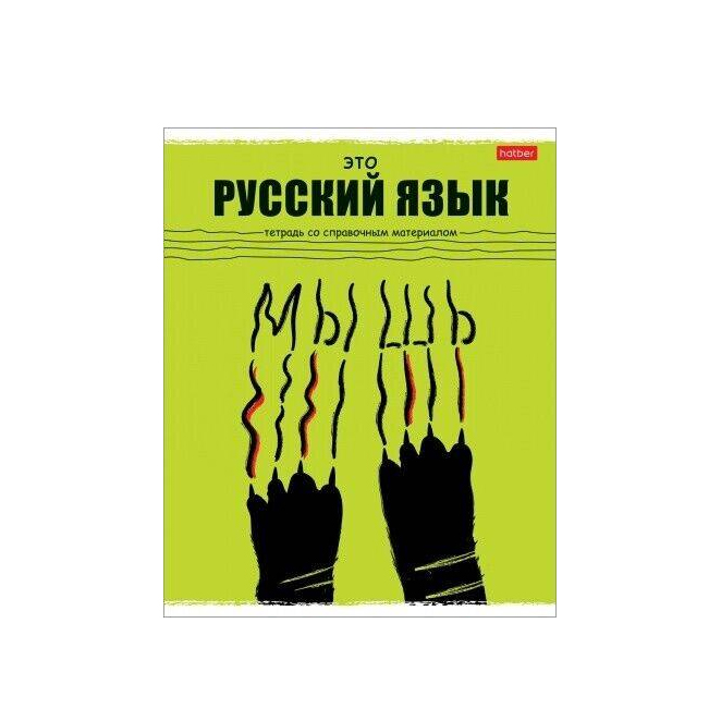 

Тетрадь предметная А5,48л,Черный кот РУССКИЙ ЯЗЫК 073113, 1507506, Hatber