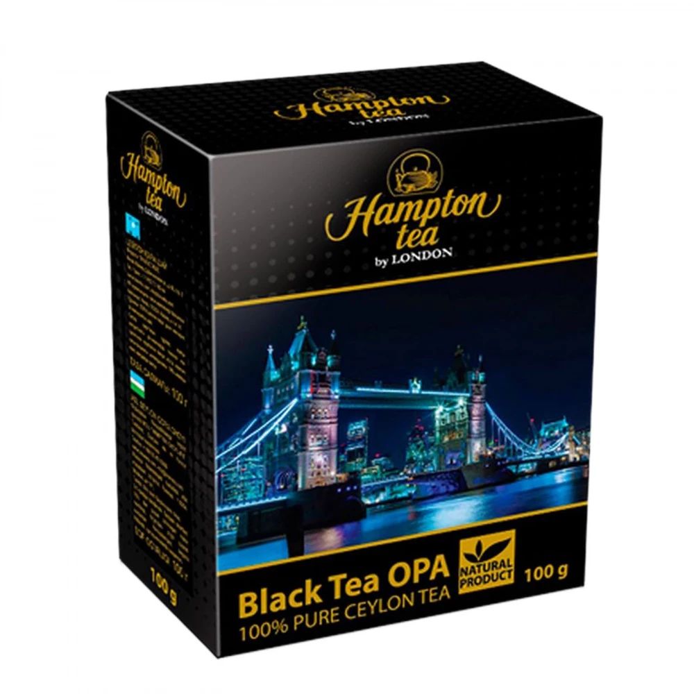 

Чай черный "Hampton tea", крупнолистовой цейлонский, 100 г