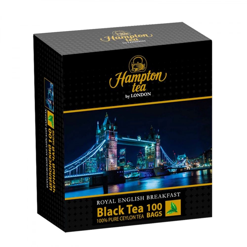 

Чай черный Hampton tea "Royal English Breakfast", 100 пакетиков