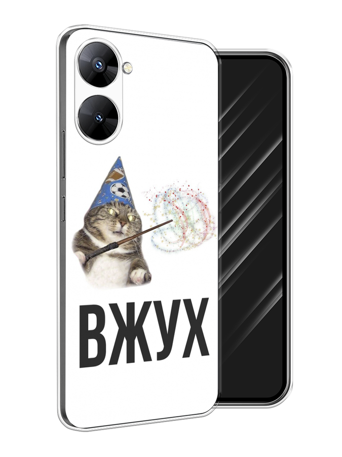 

Чехол Awog на Realme V30 5G/V30T 5G "Вжух 2", Белый;черный;серый, 2513550-9