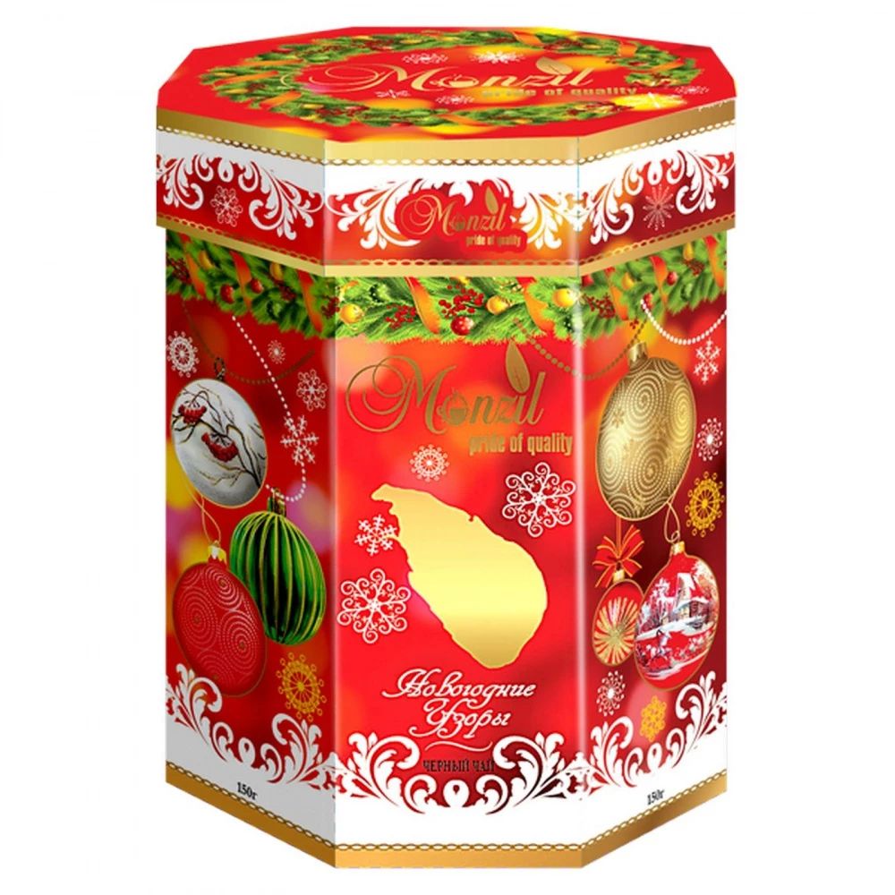 

Чай черный Monzil "Новогодние Узоры", крупнолистовой цейлонский, 200 г