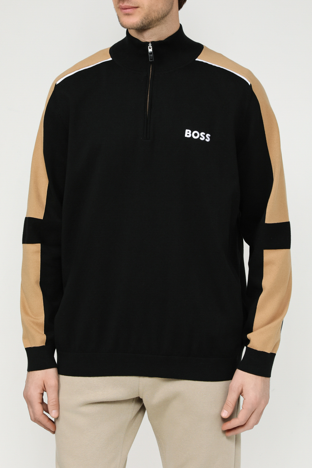 Свитшот мужской BOSS 50504947 черный 2XL 19590₽