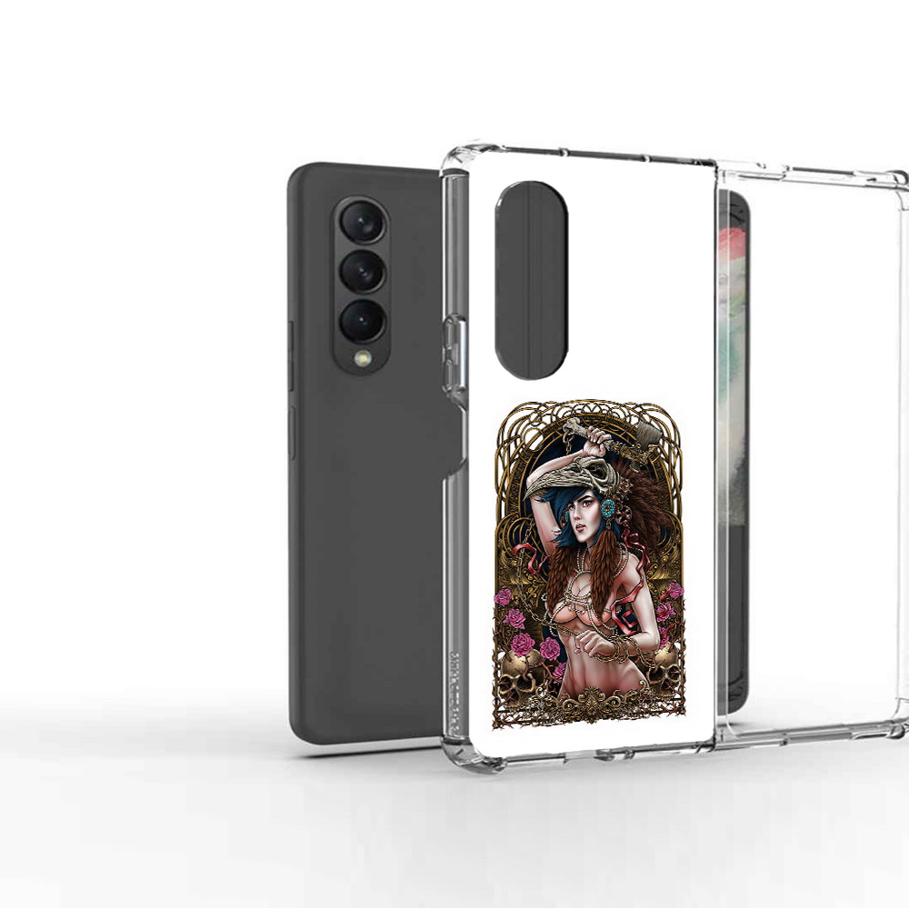 

Чехол MyPads Tocco для Samsung Galaxy Z Fold2 красивая девушка рисунок, Прозрачный, Tocco