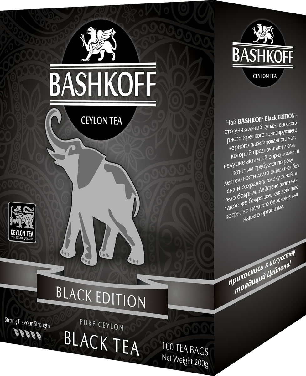 

Чай черный Bashkoff tea "Black Edition", мелколистовой, FBOP, 200 г