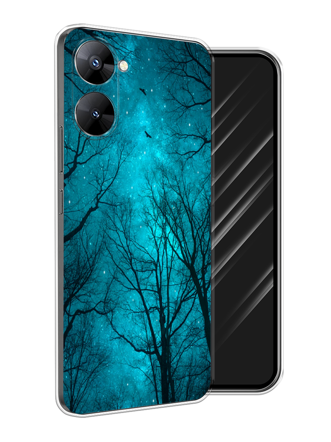 

Чехол Awog на Realme V30 5G/V30T 5G "Сказочный лес", Черный;бирюзовый, 2513550-4