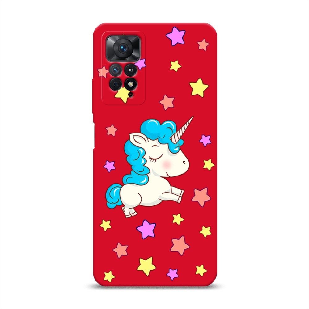 

Чехол Awog на Xiaomi Redmi Note 11 Pro/11 Pro 5G/11E Pro "Звездный единорог", Голубой;фиолетовый;желтый, 314853-1