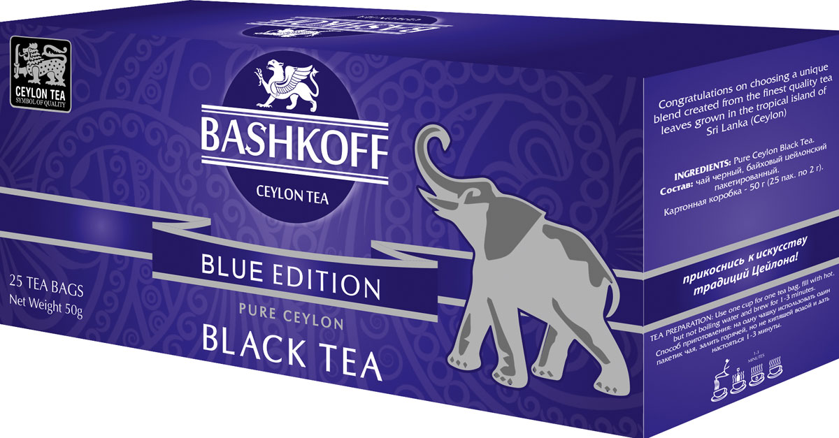 

Чай черный Bashkoff tea "Blue Edition", 25 пакетиков