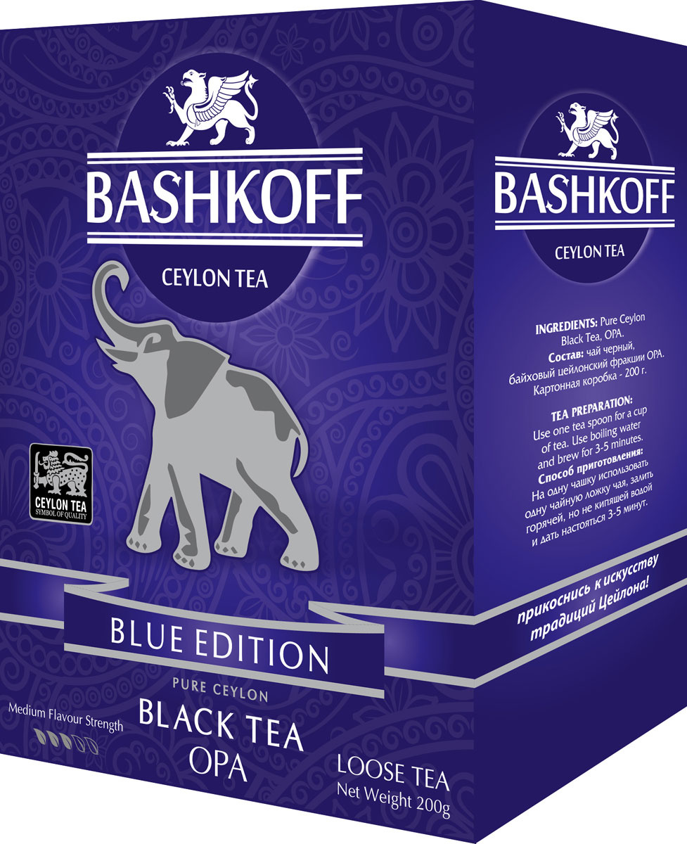 

Чай черный Bashkoff tea "Blue Edition", крупнолистовой, OPA, 200 г
