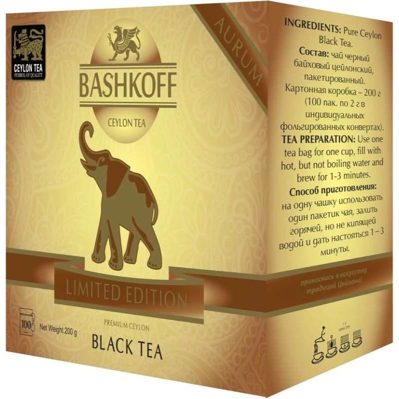 

Чай черный Bashkoff tea "Aurum Limited Edition", 100 сашетов