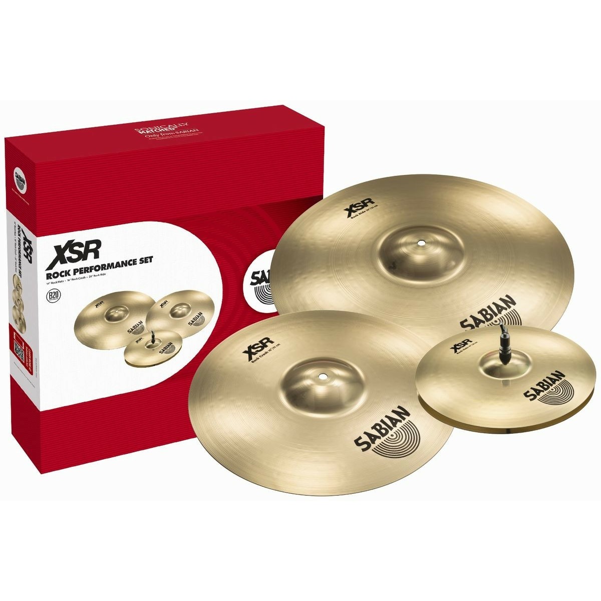 фото Тарелка для ударной установки sabian xsr rock performance set