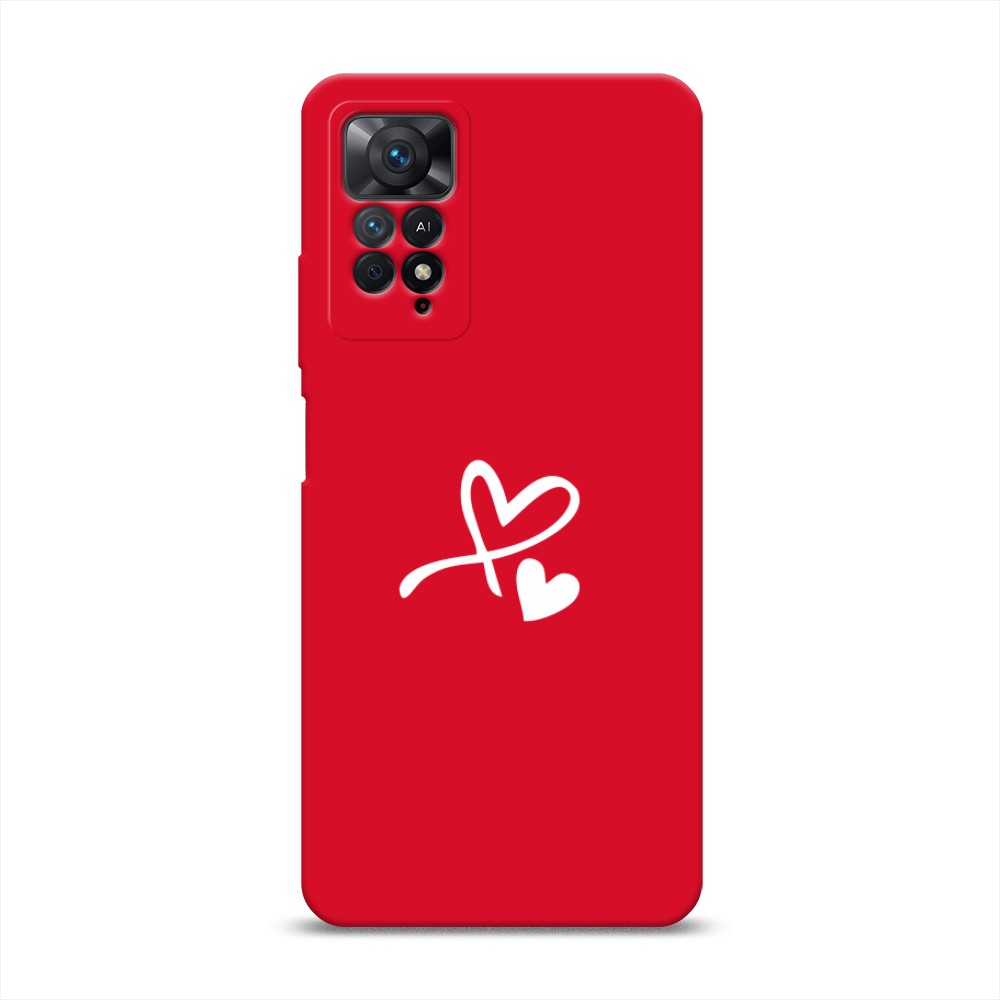 

Чехол Awog на Xiaomi Redmi Note 11 Pro/11 Pro 5G/11E Pro "Сердечко минимализм", Белый, 314853-1
