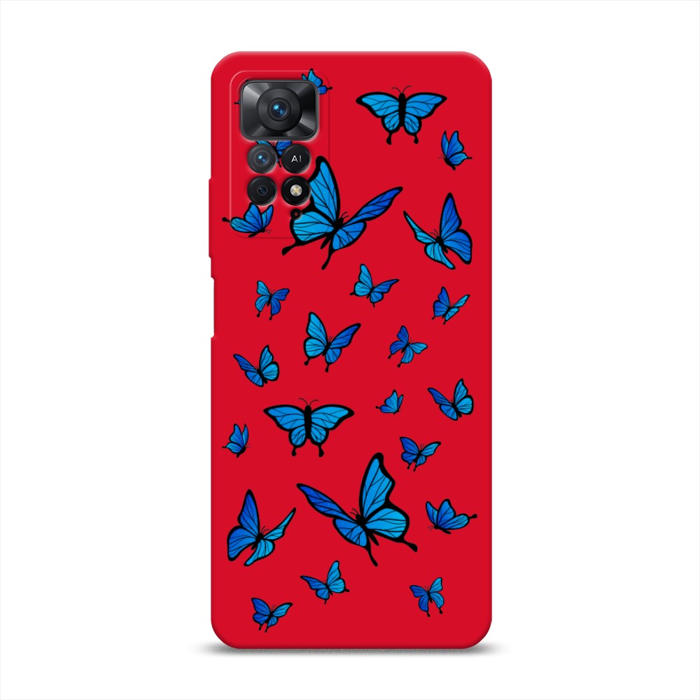 

Чехол Awog на Xiaomi Redmi Note 11 Pro/11 Pro 5G/11E Pro "Синие бабочки", Синий;белый, 314853-1