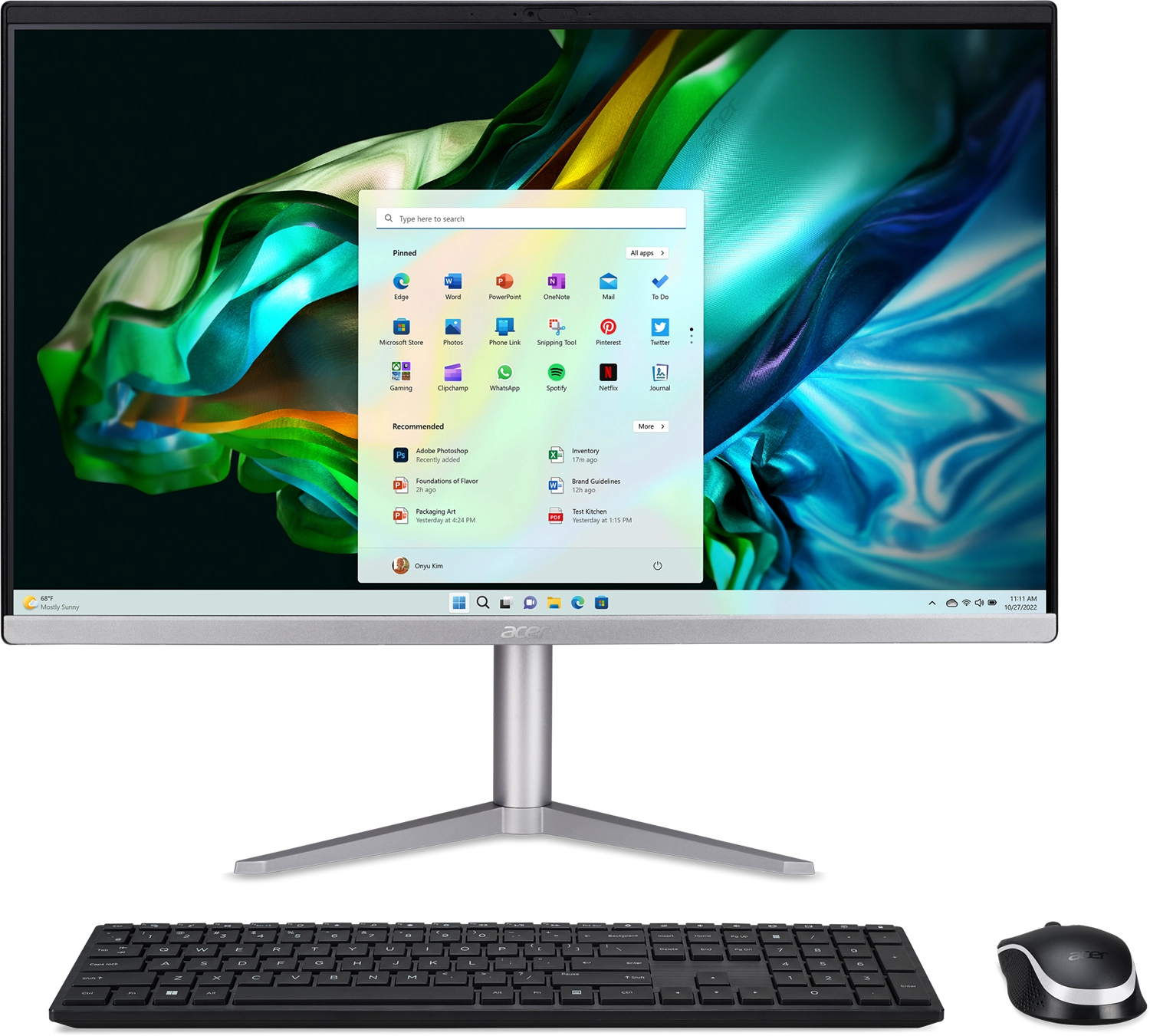 

Моноблок Acer Aspire C24-1300 серебристый (DQ.BKRCD.002), Aspire C24-1300