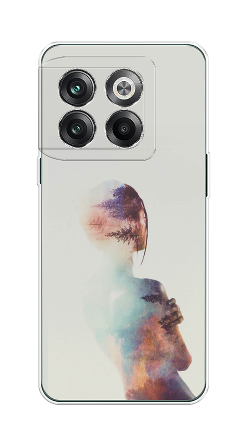 

Чехол на OnePlus Ace Pro "Девушка-лес", Розовый;голубой;серый, 153350-1