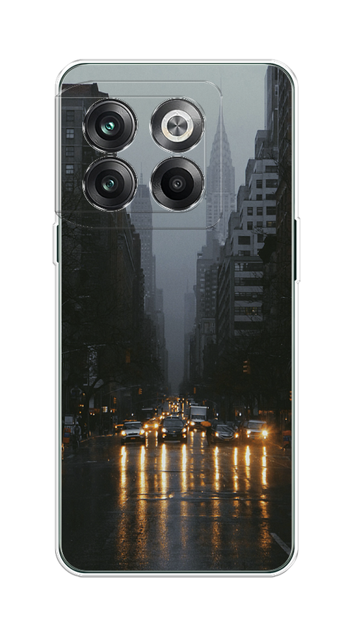 

Чехол на OnePlus Ace Pro "Дождливый Нью Йорк", Черный;серый, 153350-1