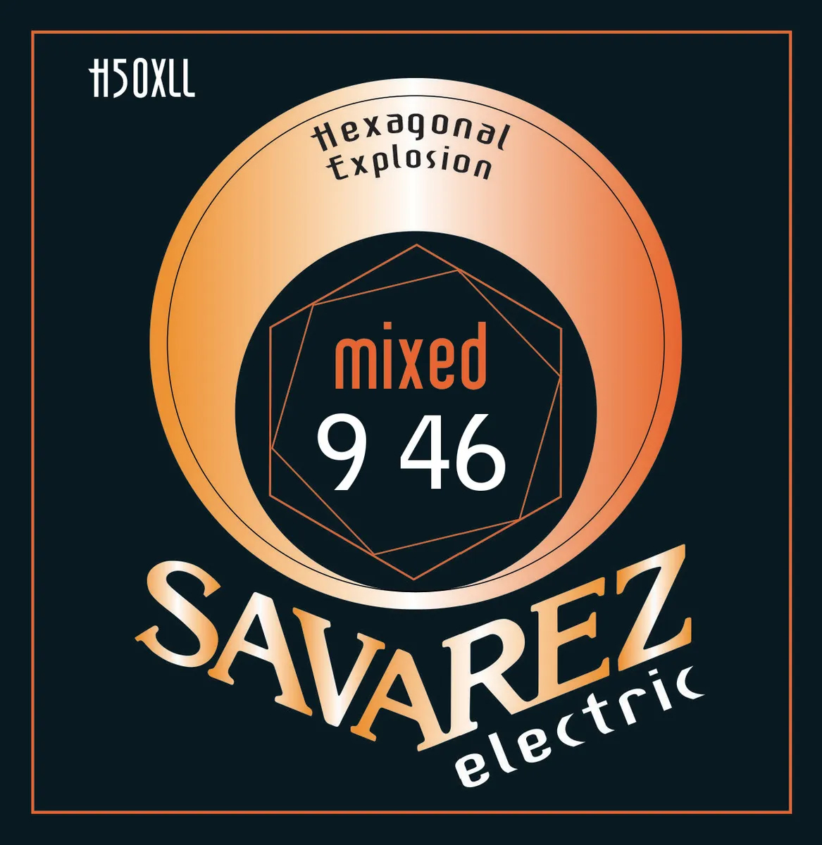 фото Струны для электрогитары savarez h50xll hexagonal explosion mixed