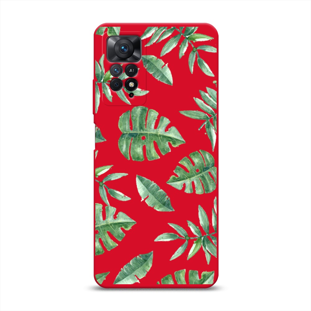 

Чехол Awog на Xiaomi Redmi Note 11 Pro/11 Pro 5G/11E Pro "Нарисованные пальмовые листья", Зеленый, 314853-1