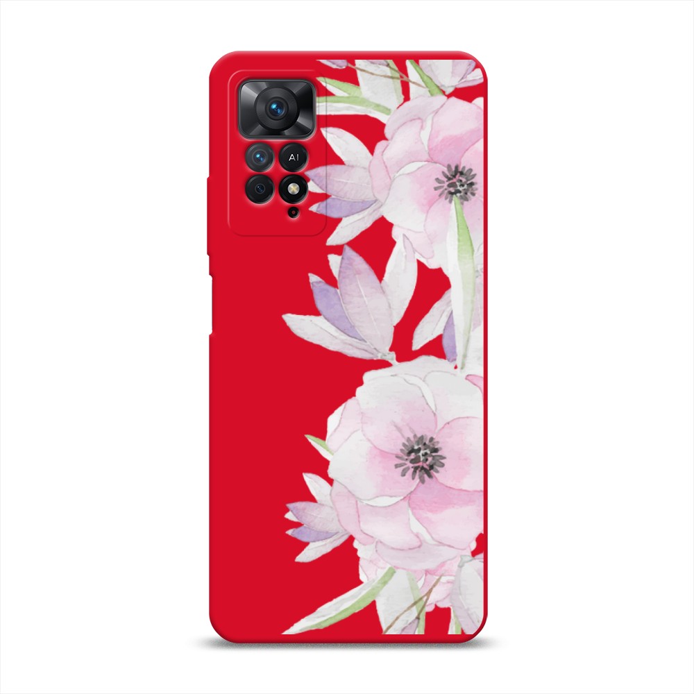 

Чехол Awog на Xiaomi Redmi Note 11 Pro/11 Pro 5G/11E Pro "Нежные анемоны", Розовый;черный;фиолетовый, 314853-1