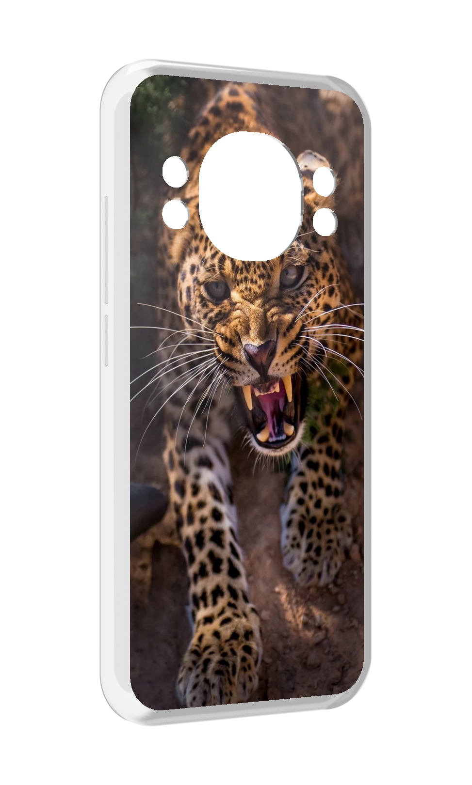 

Чехол MyPads Злой-гепард для Doogee S98 / S98 Pro, Прозрачный, Tocco