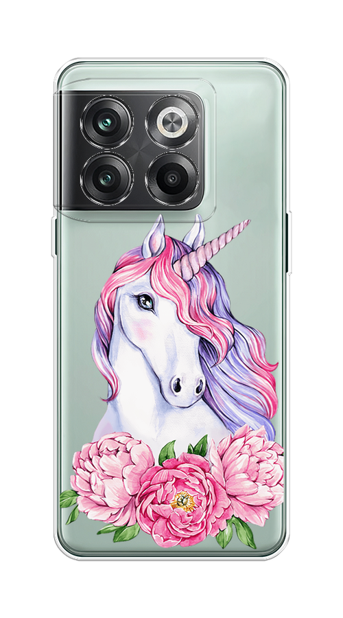 

Чехол на OnePlus Ace Pro "Единорог с пионами", Розовый;белый;зеленый, 153350-1