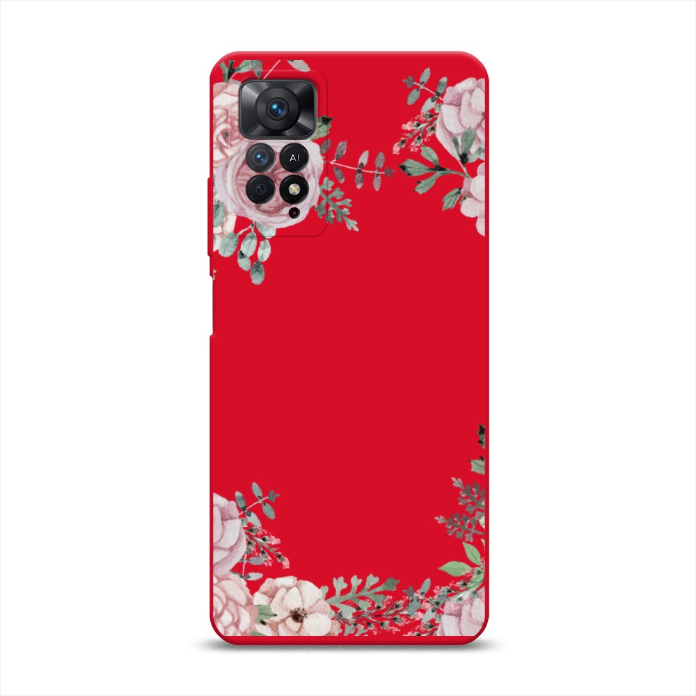 

Чехол Awog на Xiaomi Redmi Note 11 Pro/11 Pro 5G/11E Pro "Нежные розы акварель", Прозрачный;розовый;зеленый, 314853-1