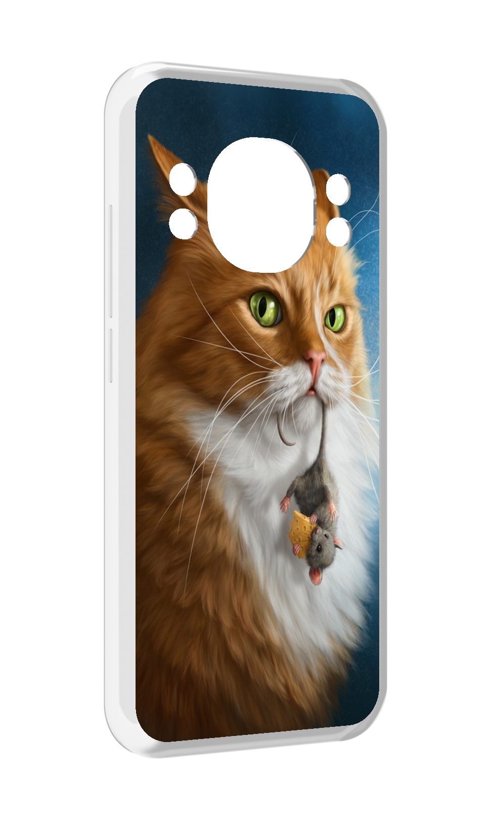 

Чехол MyPads Кот-и-мышь для Doogee S98 / S98 Pro, Прозрачный, Tocco