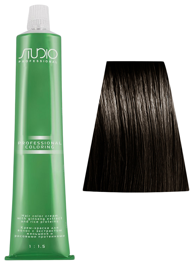 Краска для волос Kapous Professional Studio Coloring, 5.1 светлый пепельно-коричневый londa professional ammonia free интенсивное тонирование для волос 8 0 светлый блонд 60 мл