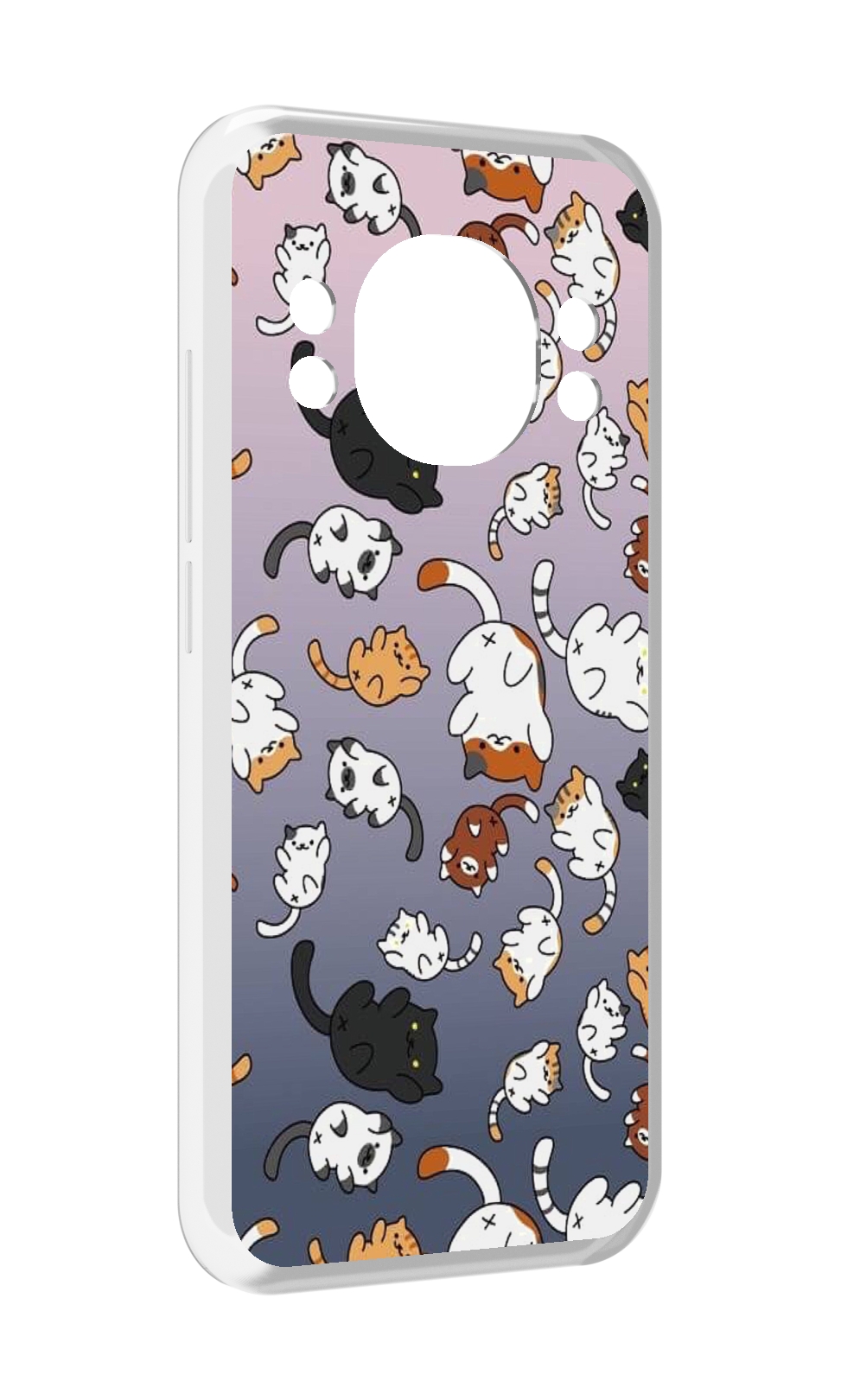 

Чехол MyPads Котики-летают для Doogee S98 / S98 Pro, Прозрачный, Tocco