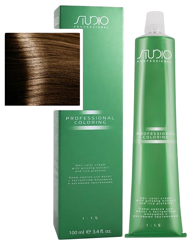 Крем-краска для волос Kapous Studio Professional 7.13 крем краска для волос studio professional 929 5 31 светлый коричнево бежевый 100 мл базовая коллекция