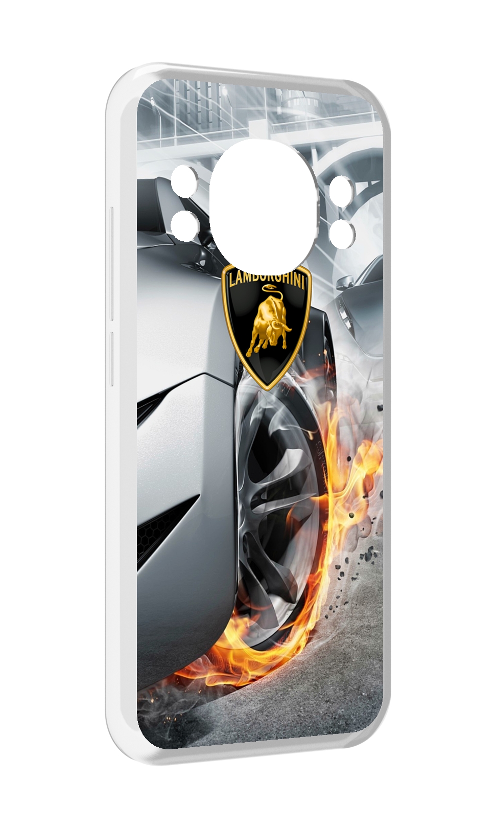 

Чехол MyPads Ламборгини мужской для Doogee S98 / S98 Pro, Прозрачный, Tocco