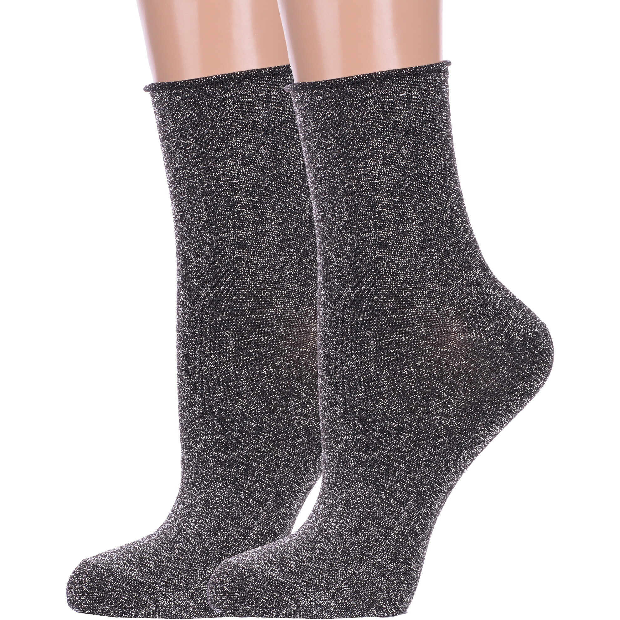 Комплект носков женских Hobby Line 2-Нжл2115 серых 36-40, 2 пары